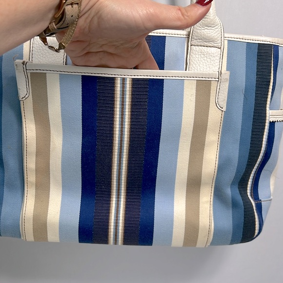 Brighton Cruz Nave/Blue/Tan/Cream Tote Bag - Picture 6 of 16